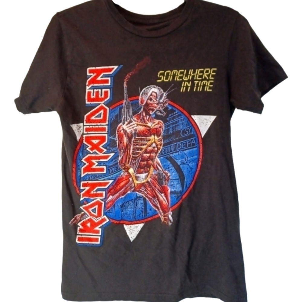 𝅺iron Maiden Somewhere in Time Band Tshirt